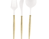 White and Gold Cutlery